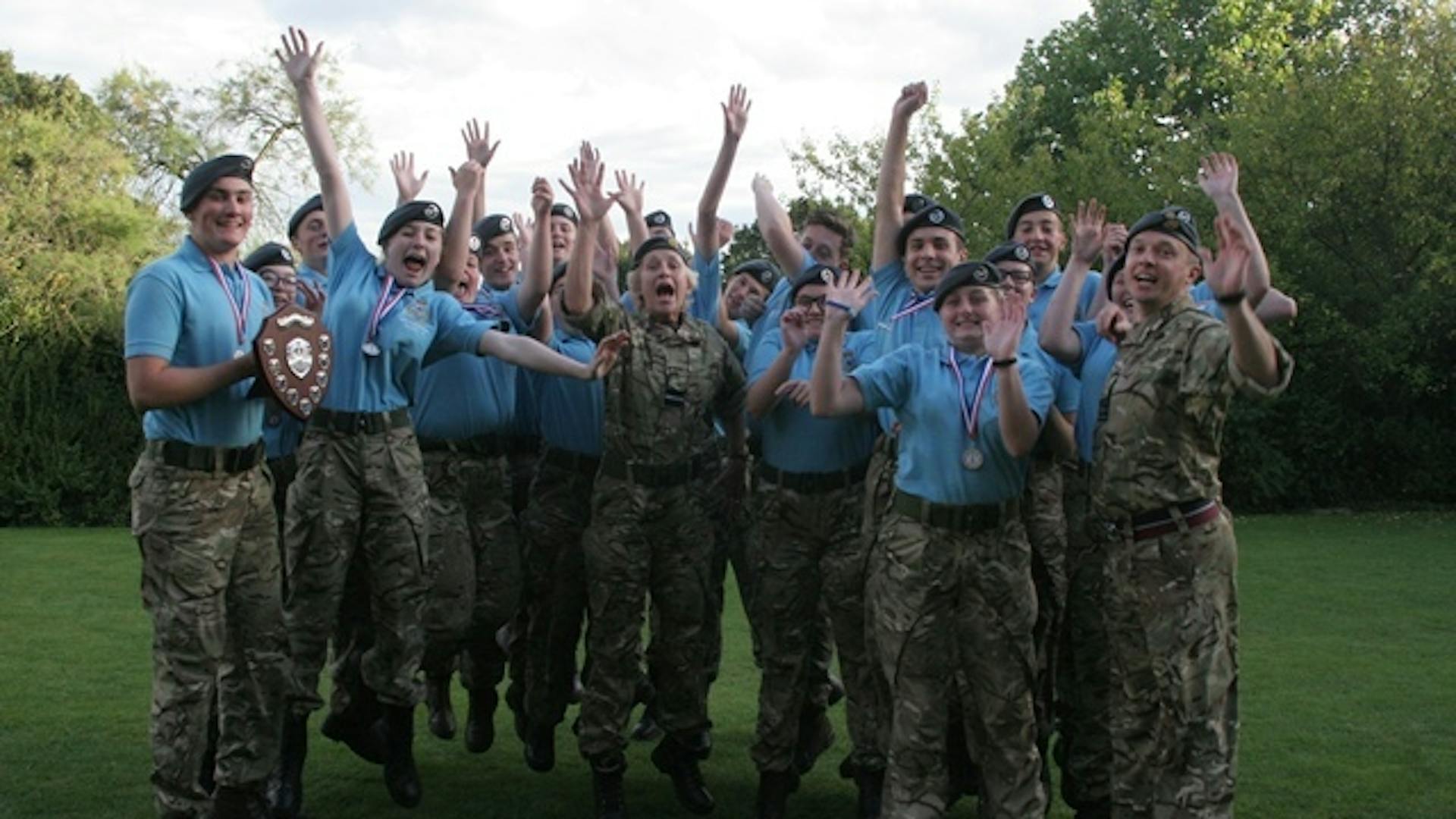 ATC cadet winners with the Commandant small 1